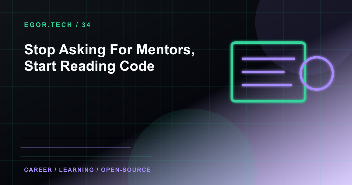 Junior developer facing empty chair while glowing open-source code library floats behind